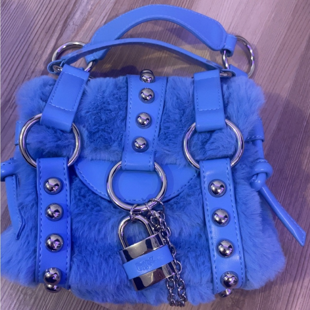Dolls kill bratz fur blue bag
